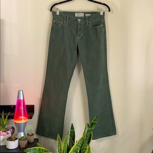 Size 2 (Short) Old Navy Green Corduroy Pants